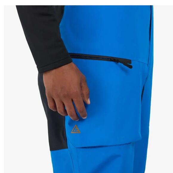 Ski-Doo Men's Size XL NWT BC Kona Highpants Snowmobile Winter Indigo Blue Black - Picture 7 of 11